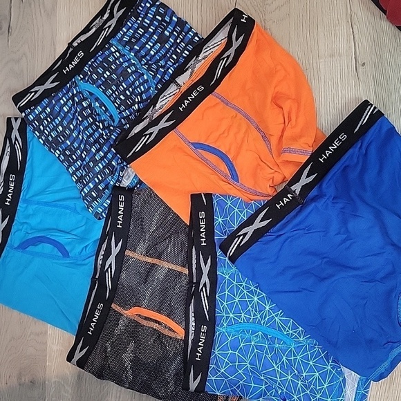 BOYS Hanes X-TEMP boxer briefs lot of 6 - Picture 1 of 4